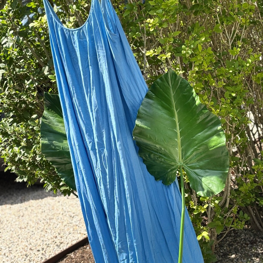Women’s blue maxi dress